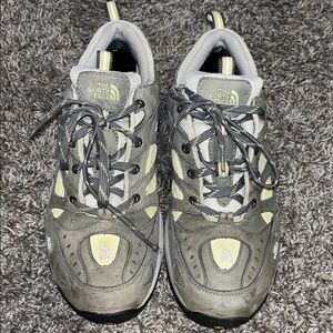 The North Face Gray and Yellow Women’s Hiking Shoes